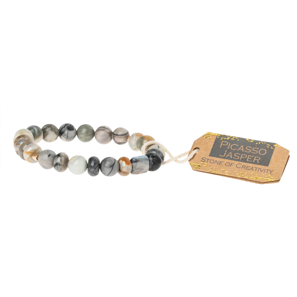 Stone Bracelet Picasso Jasper for Creativity