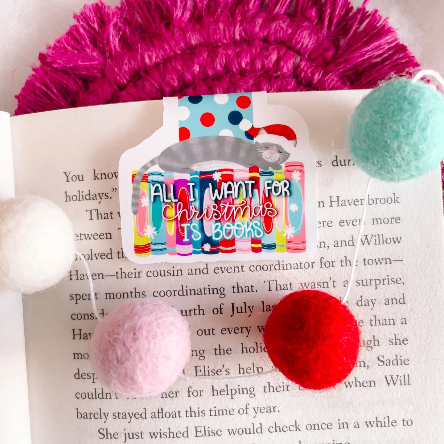 All I Want for Xmas Magnetic Bookmark