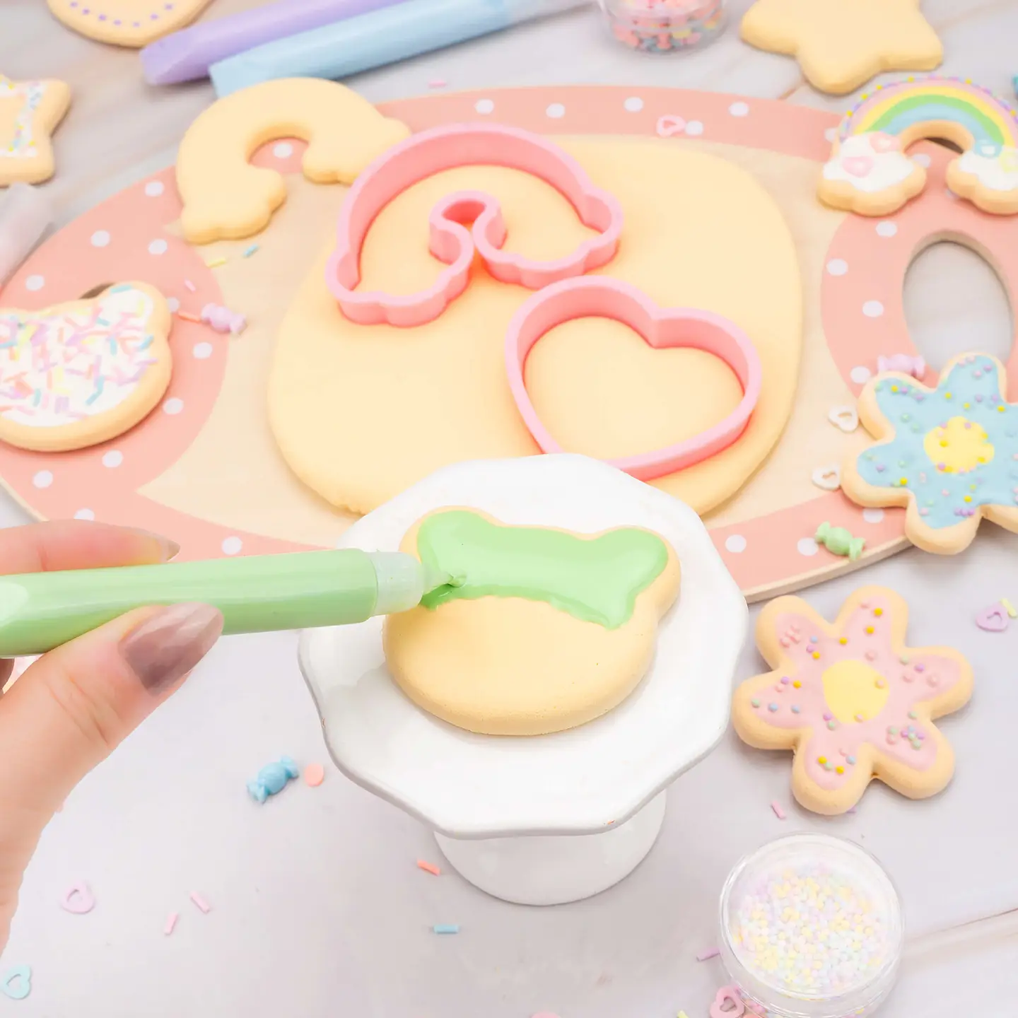 Play & Display Sugar Cookie Deco Dough Diy Craft Kit