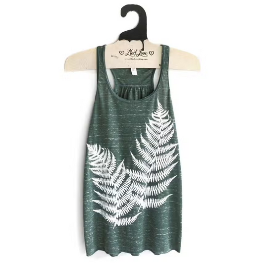 Ferns Flowy Raceback Tank