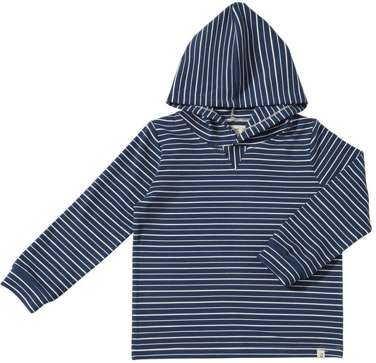 Boys Roger Striped Hooded Top