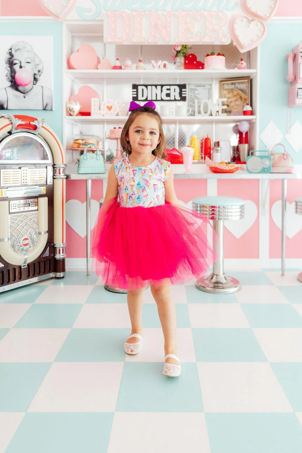 Rainbow Sweets Ice Cream Tutu Dress