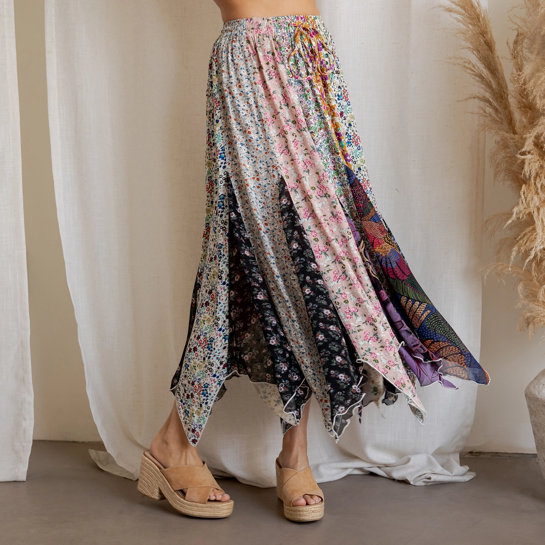 Artisan Bohemian Patchwork Skirt