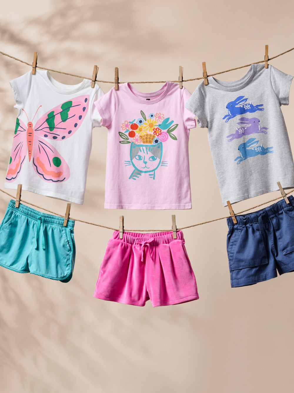 Girls Flora & Feline Graphic Tee