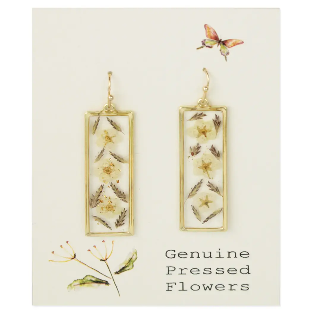 Prairie Florals Dried Flower Earrings