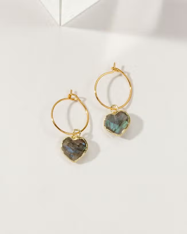 Conversation Heart Mini Hoop Earrings