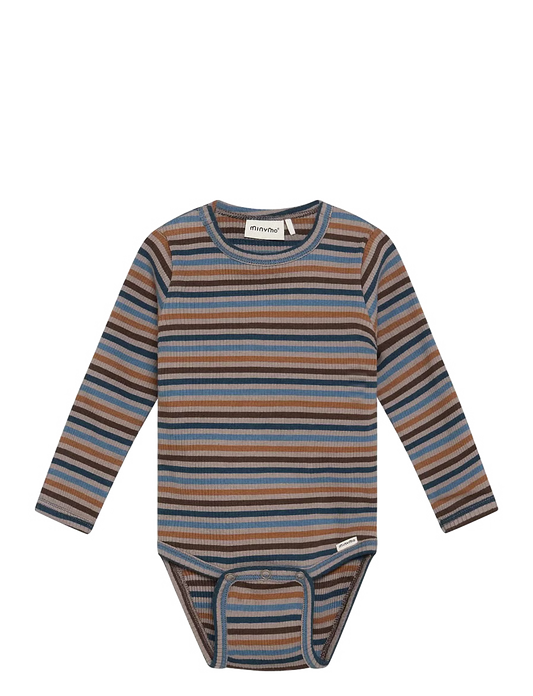 Baby Striped Ribbed Onesie