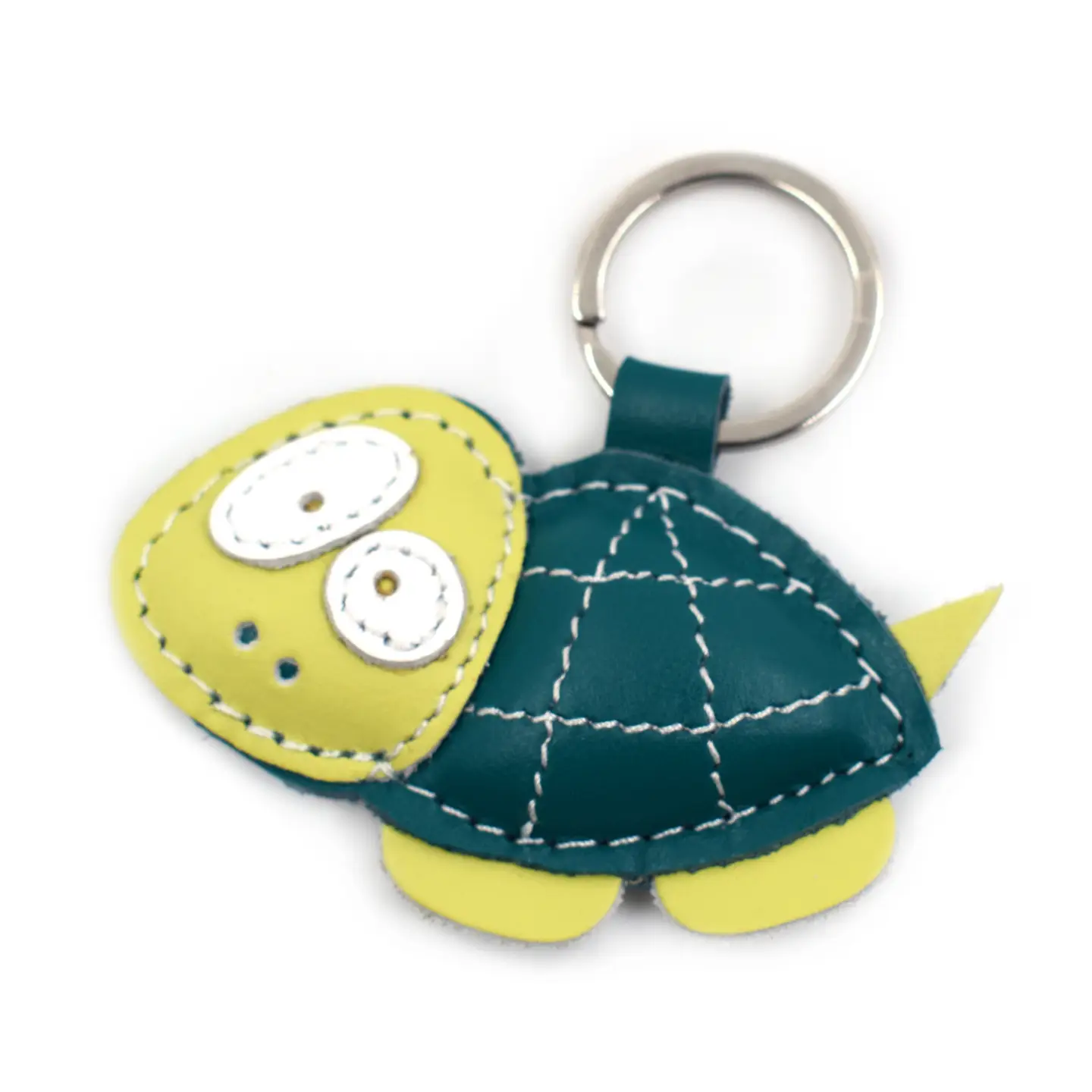 Cute Turtle Leather Keychain