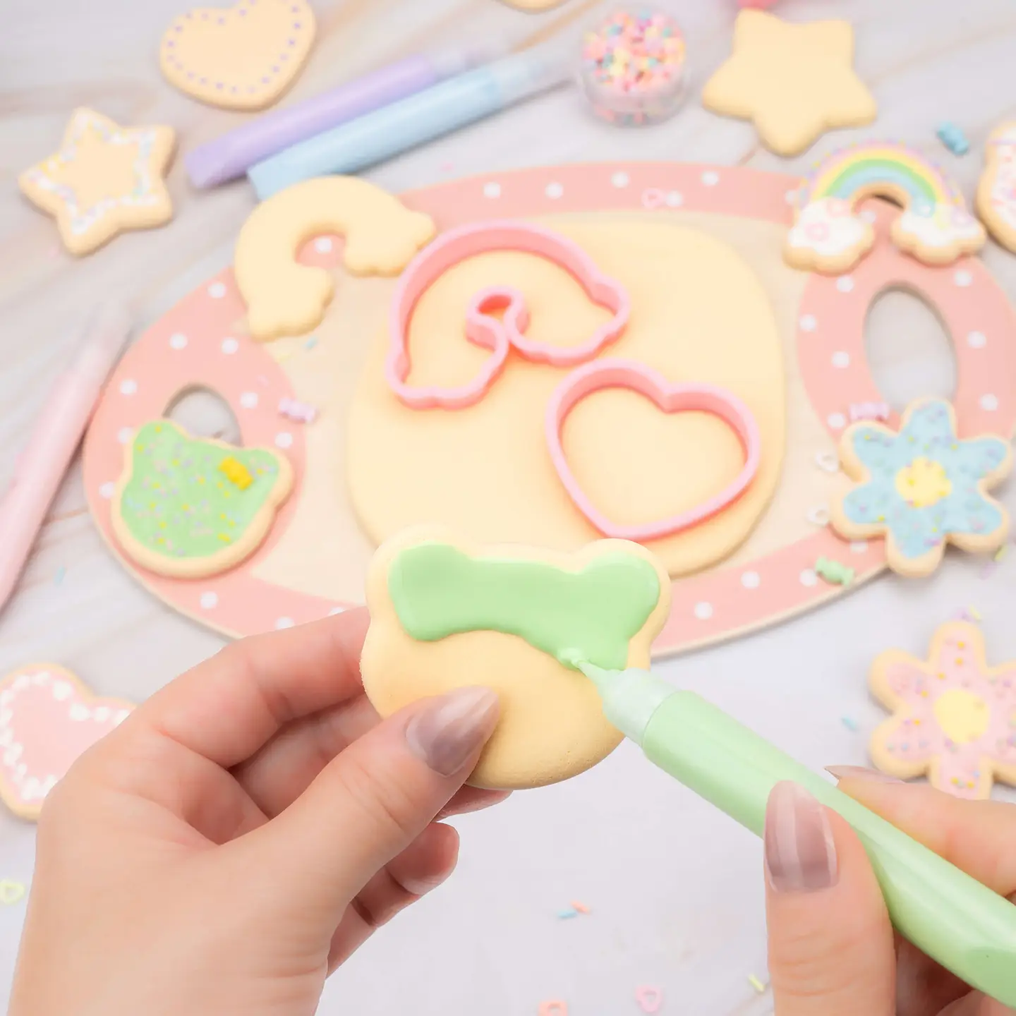 Play & Display Sugar Cookie Deco Dough Diy Craft Kit