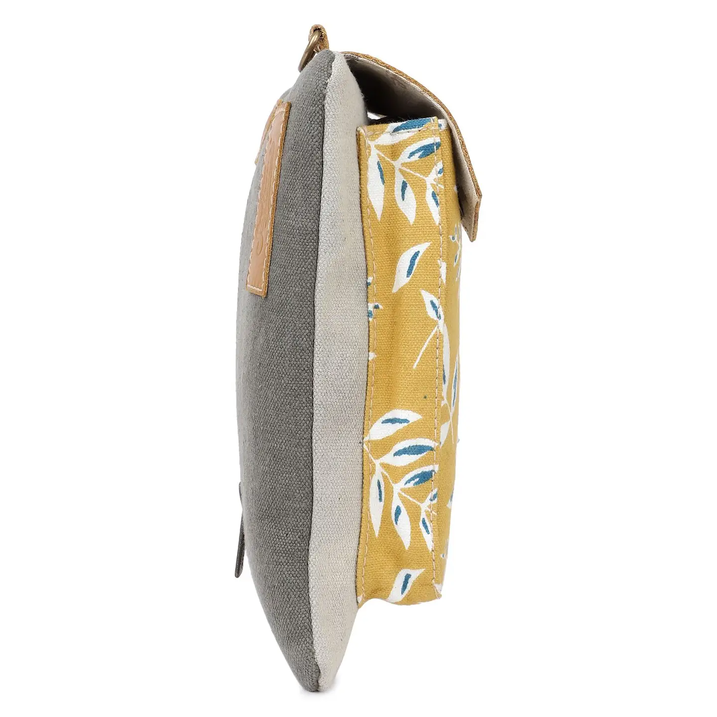 Women's Small Crossbody Bag - Mustard Floral
