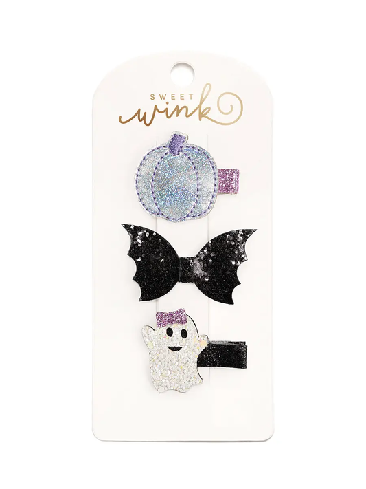 Girls Halloween Hair Clip Set