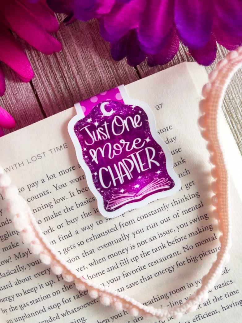 Just One More Chapter Magnetic Bookmark