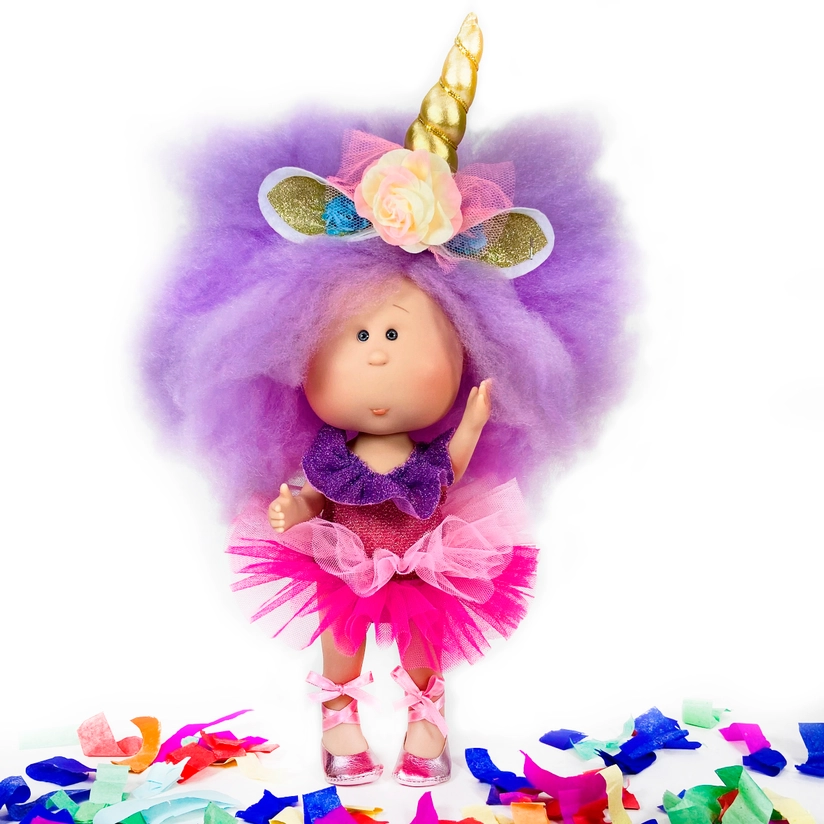 Mia Unicorn Doll Purple Hair