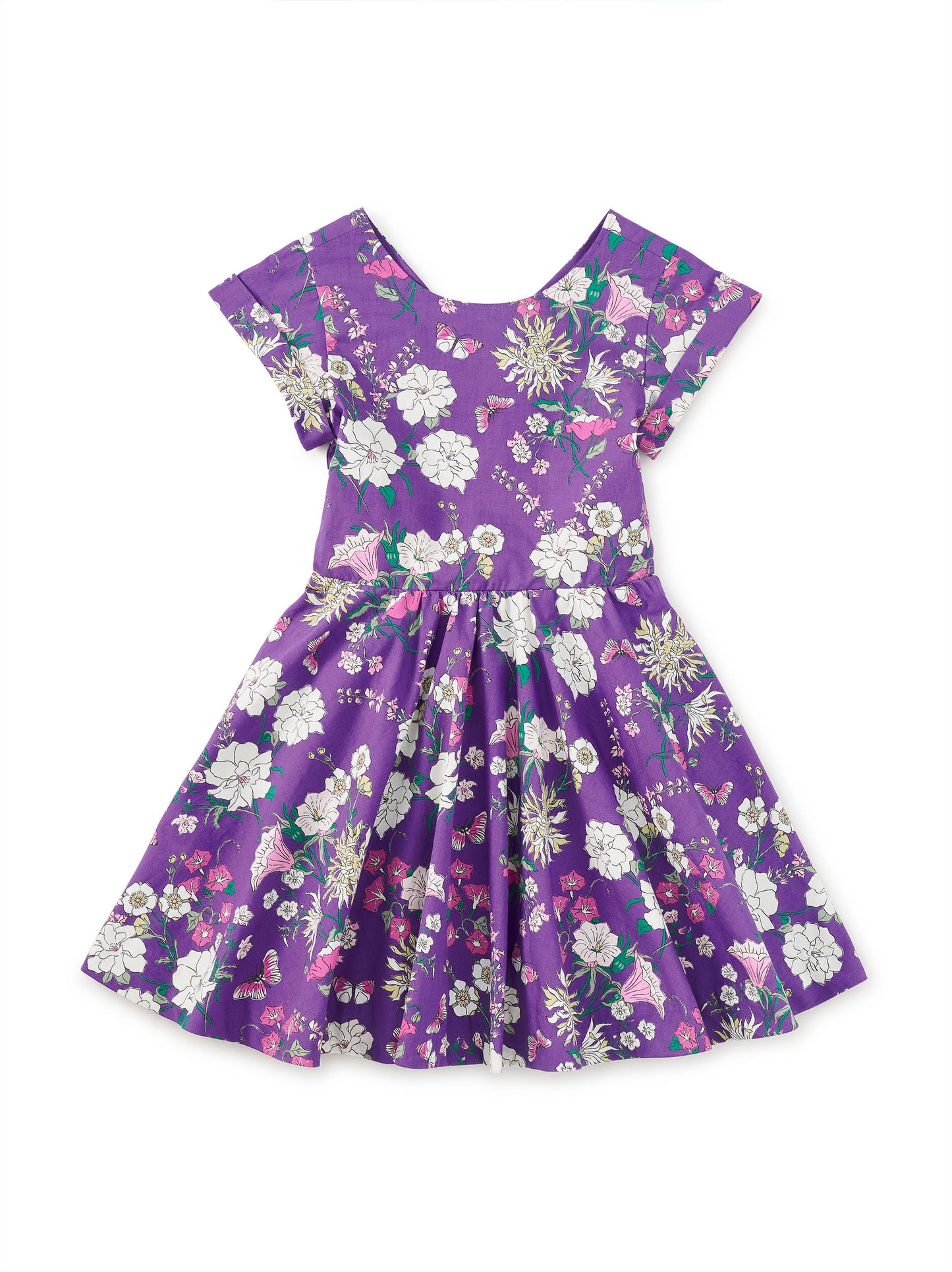 Girls Portuguese Purple Floral Dress