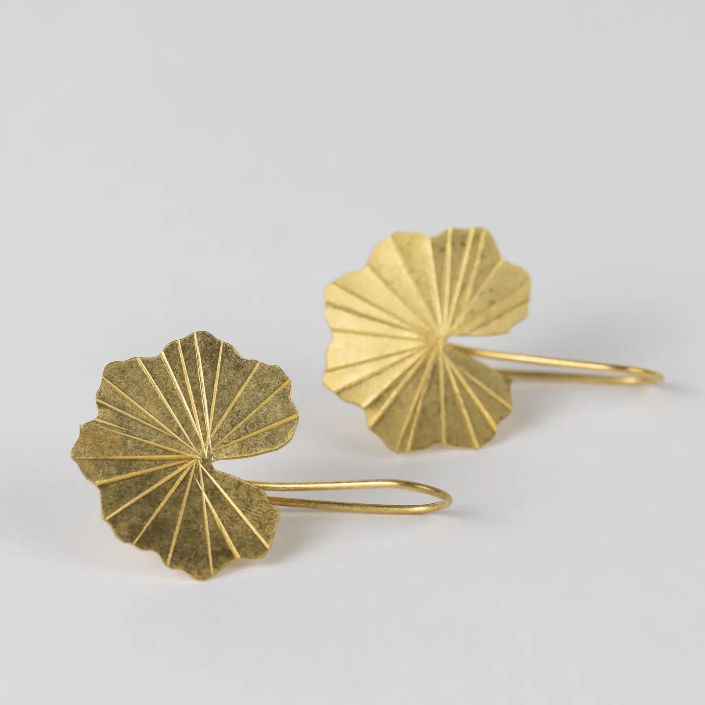 Lotus Leaf Drop Earrings