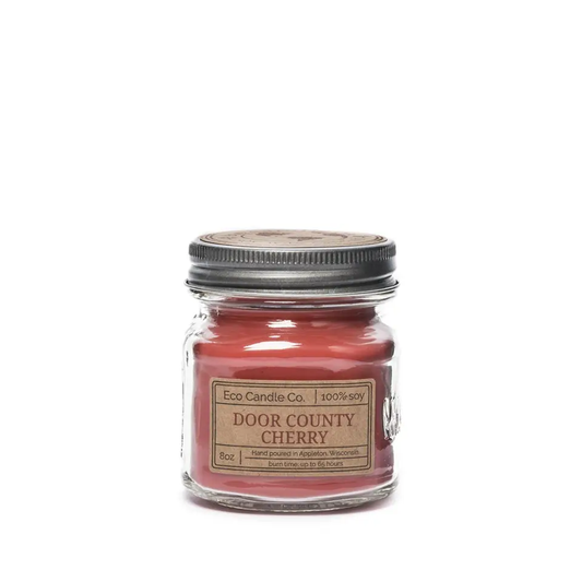 Door County Cherry Mason Candle-WI