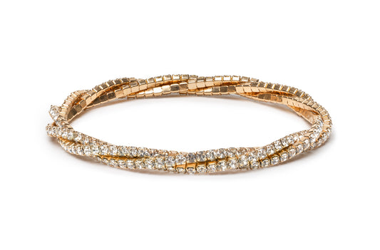 Girls Diamante Twist Bracelet