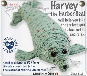 Harvey Harbor Seal String Doll Keychain