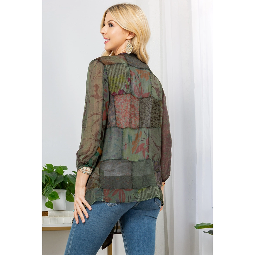 Patchwork Kimono Top