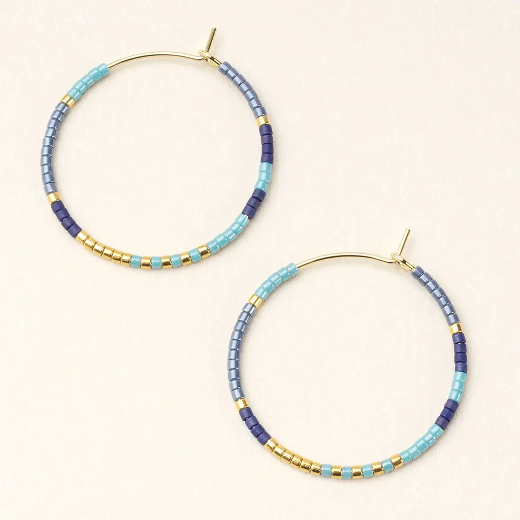 Chromacolor Miyuki Small Ombre Hoop Earrings