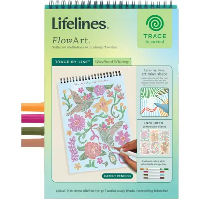 Flowart - Trace By Line Woodland Whimsy