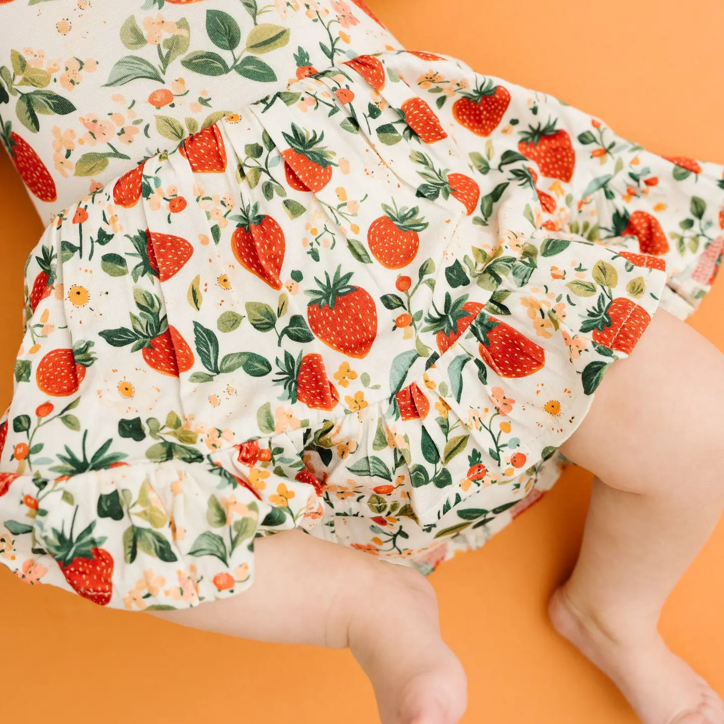 Baby Vintage Strawberry Bamboo Dress