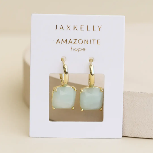 Amazonite Mini Drop Earrings