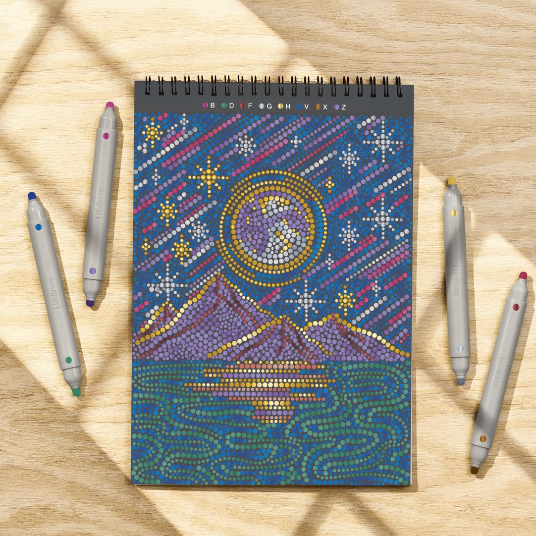 Flowart - Into the Galaxy-Metallic Ink