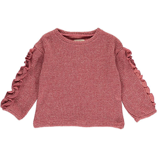 Girls Jess Sweater Pink Knit