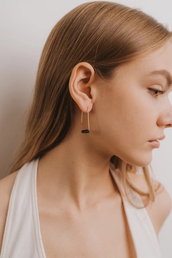 Gemstone Drop Earrings