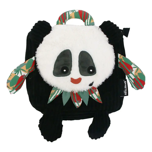 Panda Corduroy Backpack