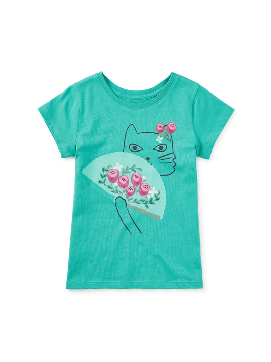 Girls Flamenco Kitty Graphic Tee