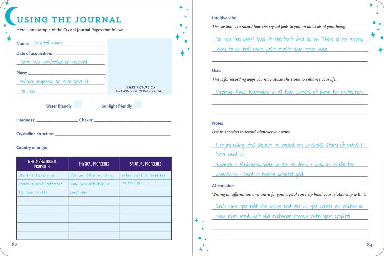 The Crystals Journal Book