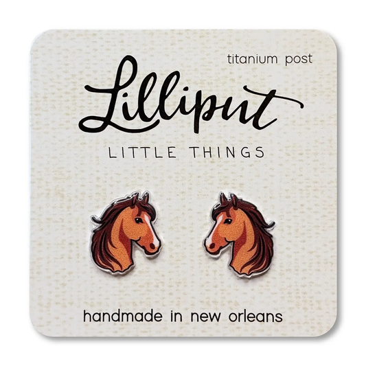 Horse Stud Earrings