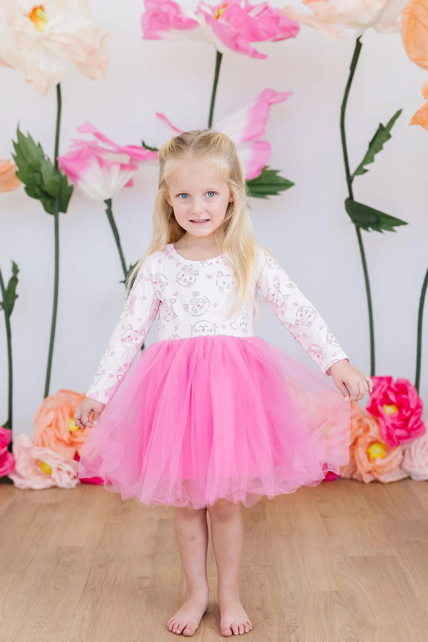 Purr-fectly Pink Cat Tutu Dress