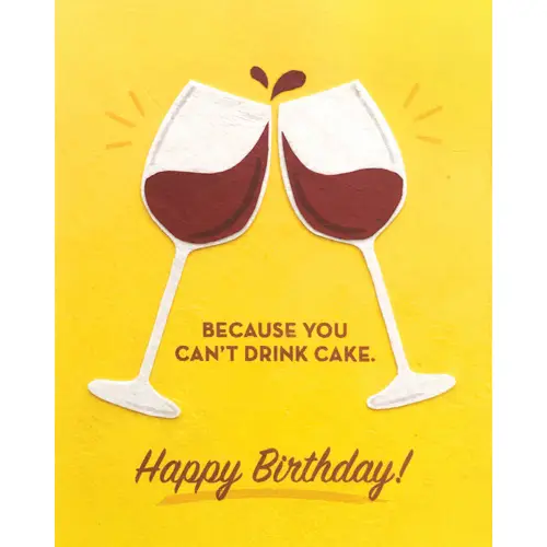 Wine Birthday Card