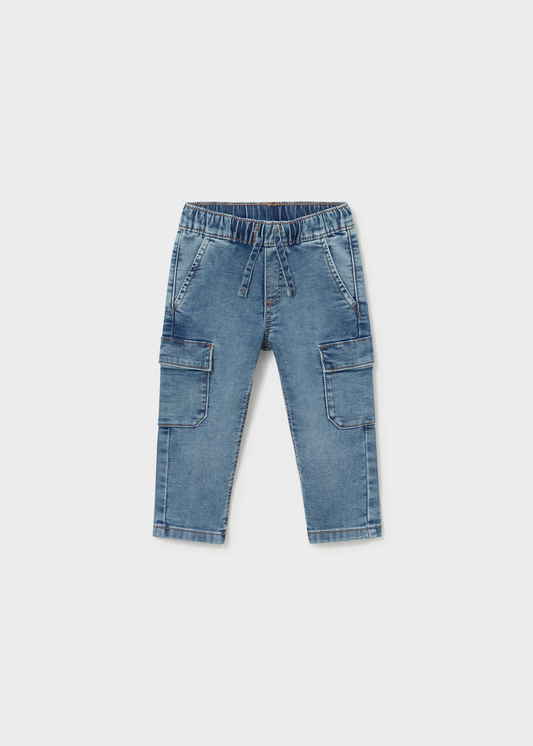 Baby Cargo Denim Pants