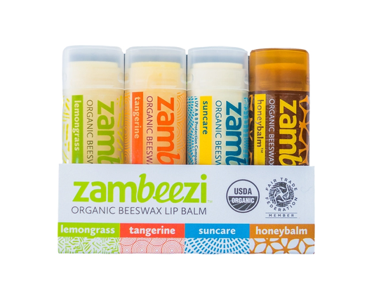 Zambeezi Lip Balm 4 Pack