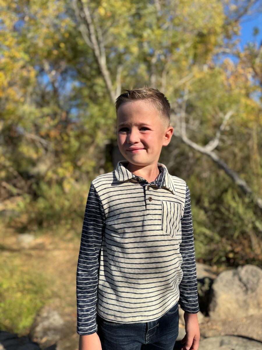 Boys Troy Polo Long Sleeve Top