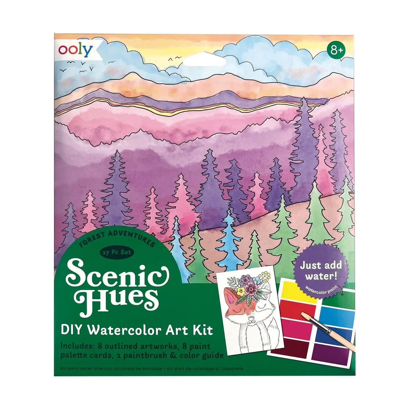 Scenic Hues: DIY Watercolor Forest Adventure