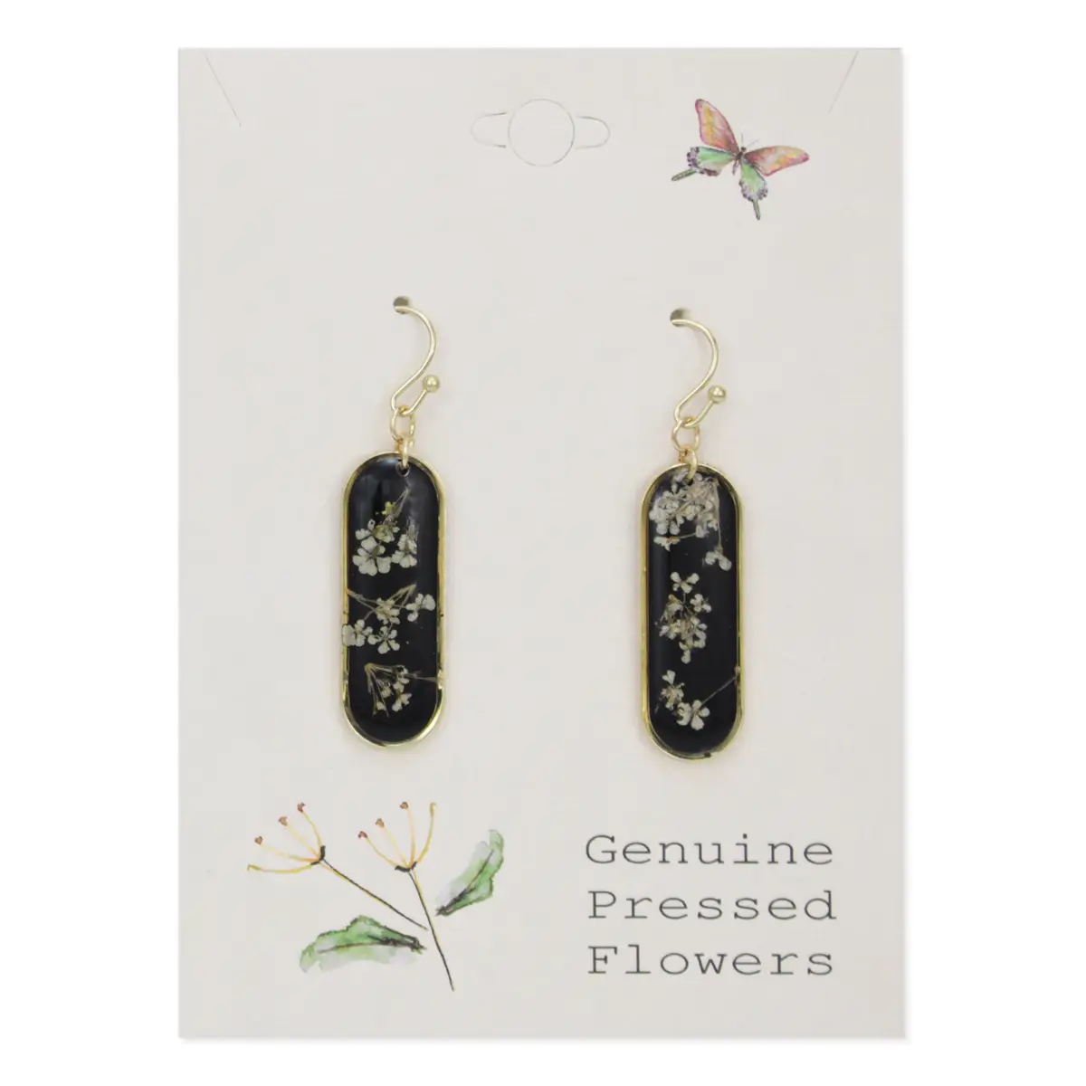 Bouquet Bar Dried Flowers Earrings