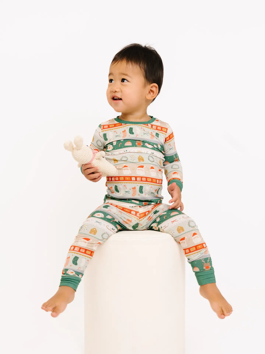 Kids Merry Little Christmas Bamboo Pajamas