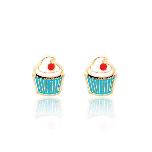 Classic Cupcake Stud Earrings