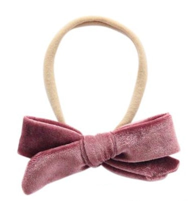 Velvet Bow Headband