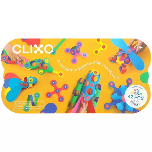 Clixo Rainbow Magnetic Toy Set