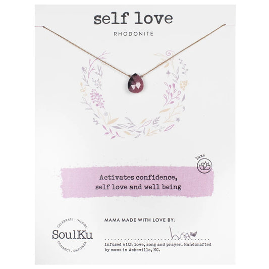 Soul Love Necklace Rhodonite for Self Love