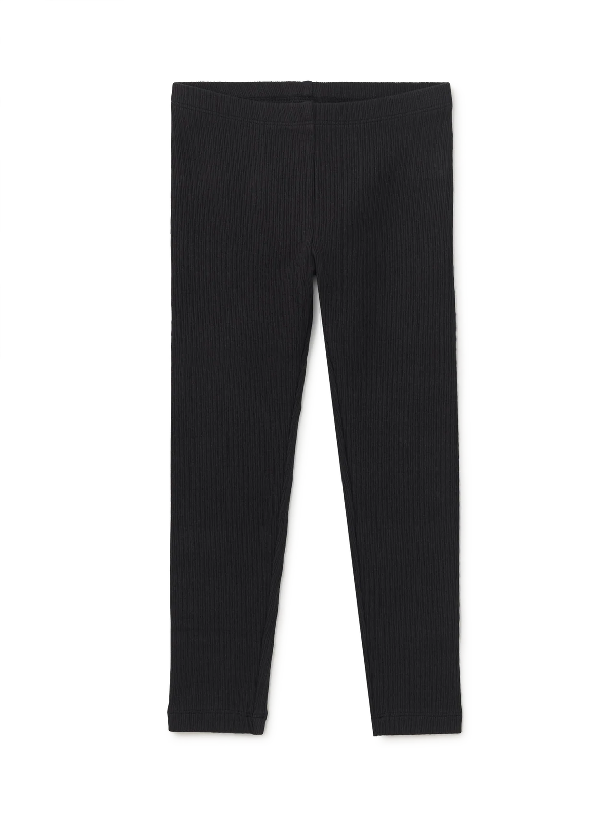 Girls Black Pointelle Leggings