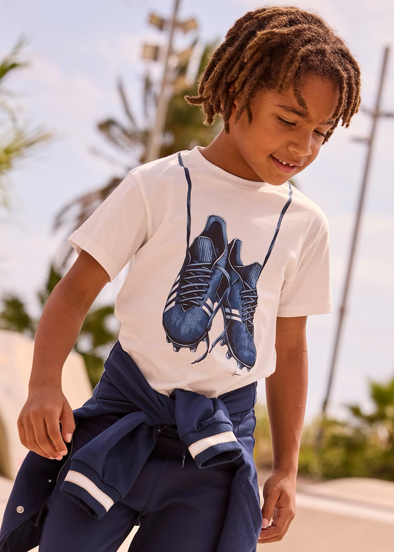 Kids Soccer Cleats Graphic Tee