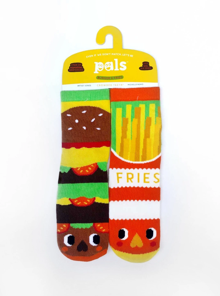 Pals Kids Socks Burger Fries