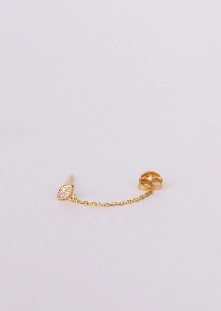 Chain Huggie Earrings Studs